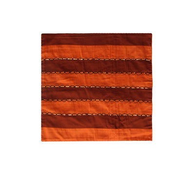 IDC Homewares Ayra Sequined Embroidered Cushion Cover Burnt Orange