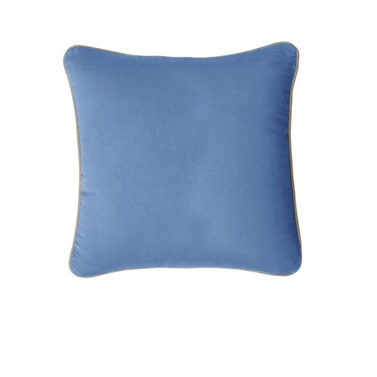 J Elliot Home Gabriel 100% Cotton Cushion Cover 43 x 43 cm Dusty Blue