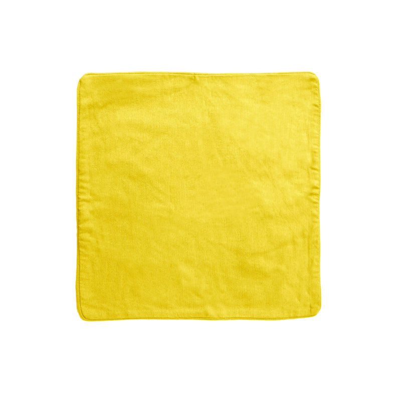 IDC Homewares Lollipop Cotton Piped Cushion Cover 60 cm square Yellow