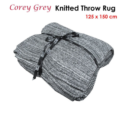 J.Elliot Home Corey Grey Throw Rug