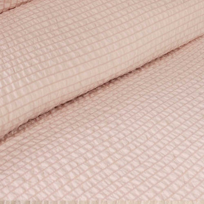 Ardor Ingrid Blush Seersucker Stripe Quilt Cover Set King