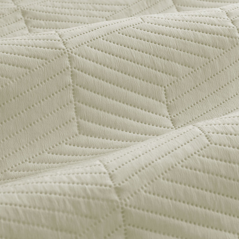 Ardor Maxwell Tan Embossed Vintage Washed Quilt Cover Set King