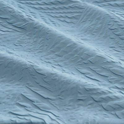 Ardor South Coast Pale Blue Embossed Quilt Cover Set Queen