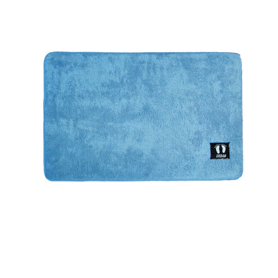 Asha Anti Slip Polyester Bath Mat 50 x 80 cm Frost Blue