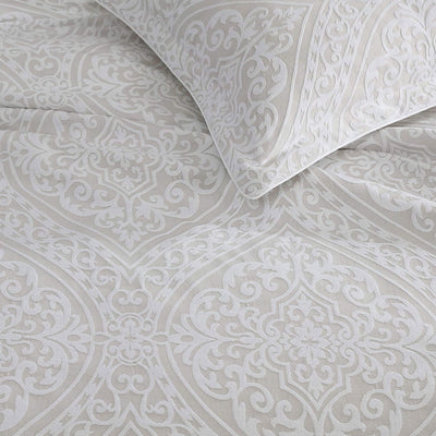 Private Collection Arlet Stone Cotton Rich Jacquard Quilt Cover Set King