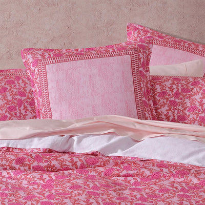 Logan and Mason 250TC Gatika Pink Cotton Sateen Quilt Cover Set King