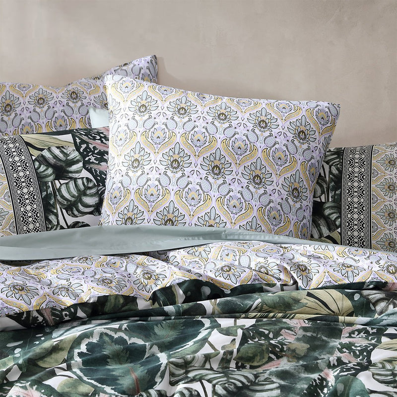 Logan and Mason 250TC Seda Multi Cotton Sateen Quilt Cover Set Queen