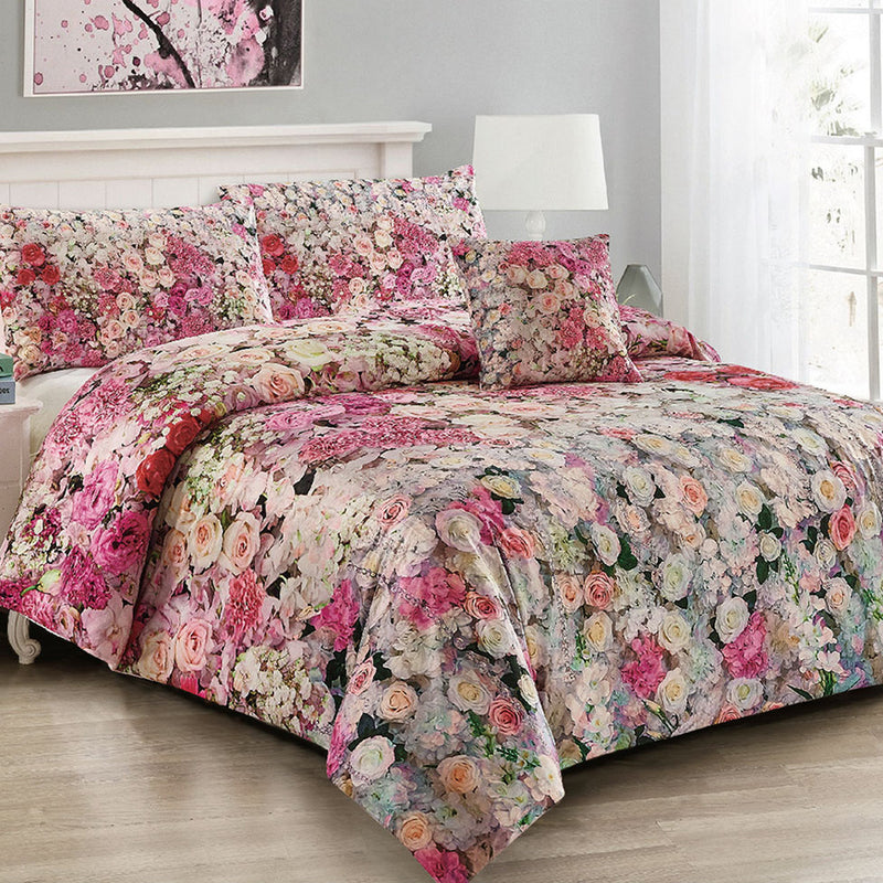 Georges Fine Linens Evaline Quilt Cover Set King