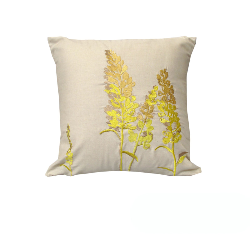 Rapee Eden Embroidery Cushion Cover - Wheat 43 x 43 cm