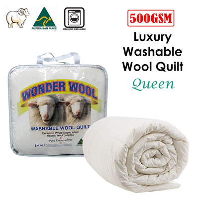 500GSM Washable Wool Quilt Queen