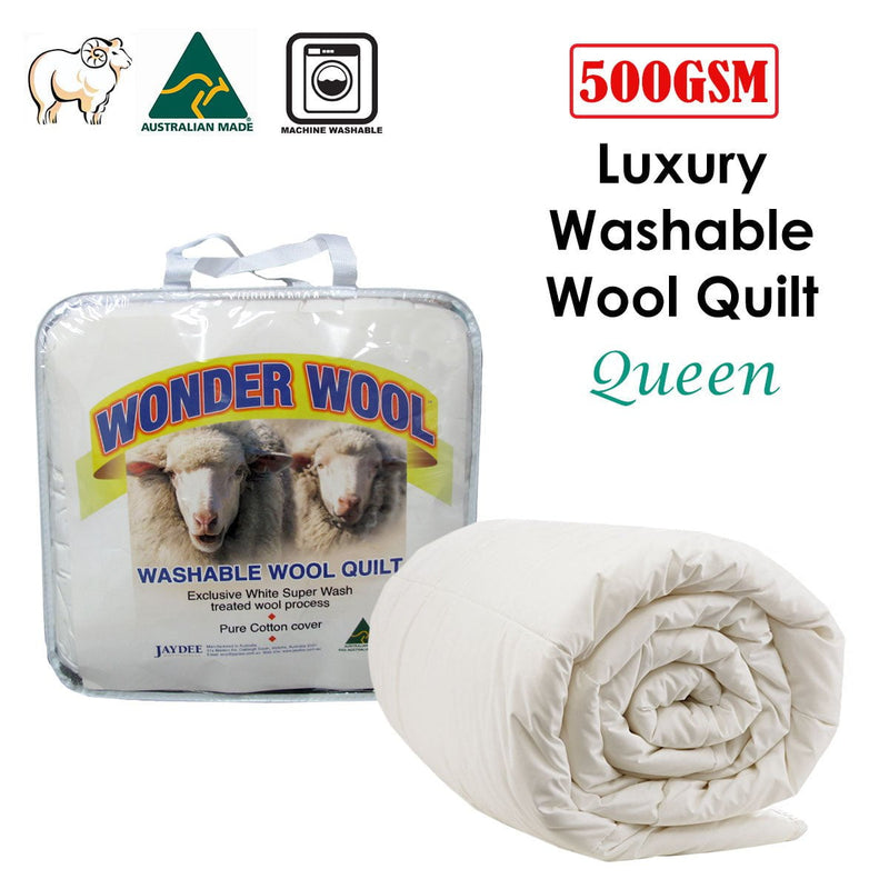 500GSM Washable Wool Quilt Queen