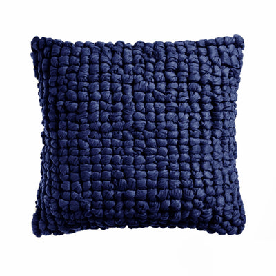 Shoreham Appliqued Filled Cushion - Navy