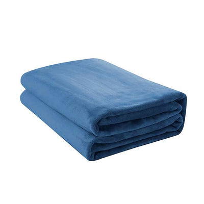 Jason  400GSM Super Soft Micro Fleece Blanket Denim Double