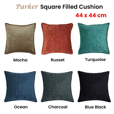 Jason Parker Turquoise Square Filled Cushion 44 x 44 cm