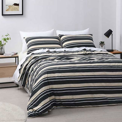 Jason Brighton Charcoal Quilt Cover Set King