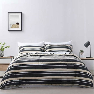 Jason Brighton Charcoal Quilt Cover Set Queen