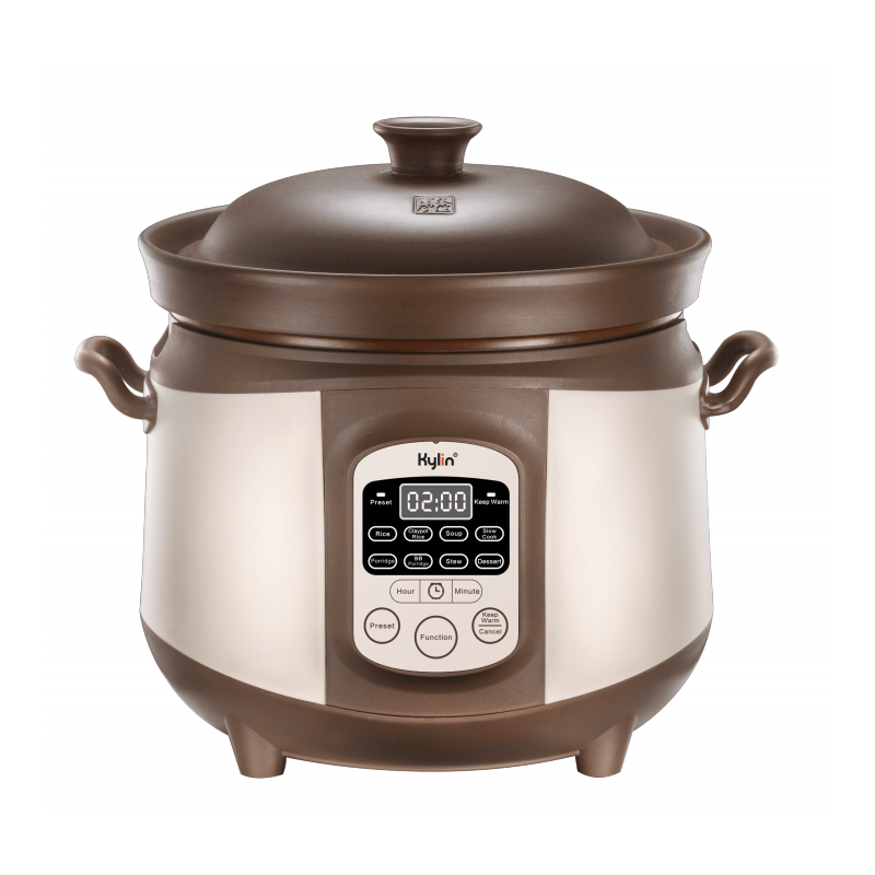 Kylin Electric Purple Clay Pot Slow Cooker 4L - K2022