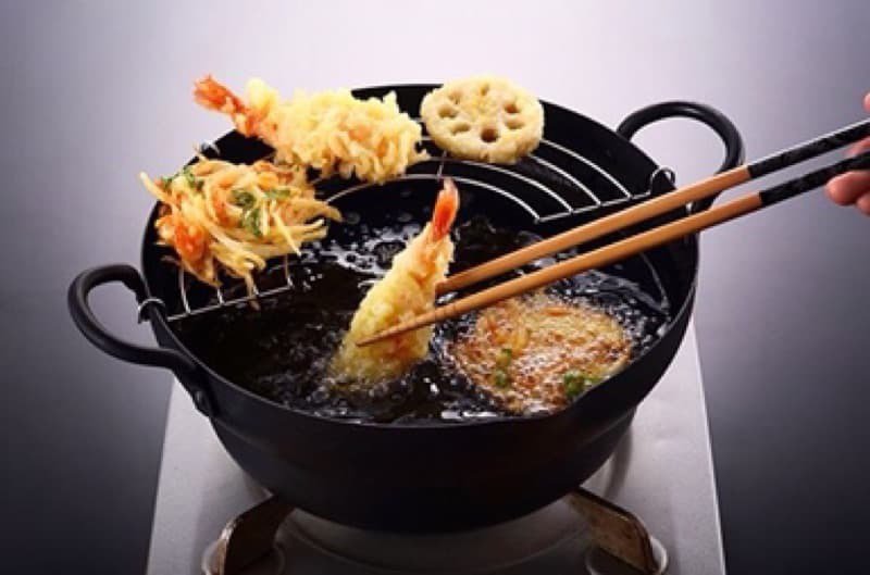 Takumi Japan Iron Tempura Deep Fry Pot Induction Compatible 24cm