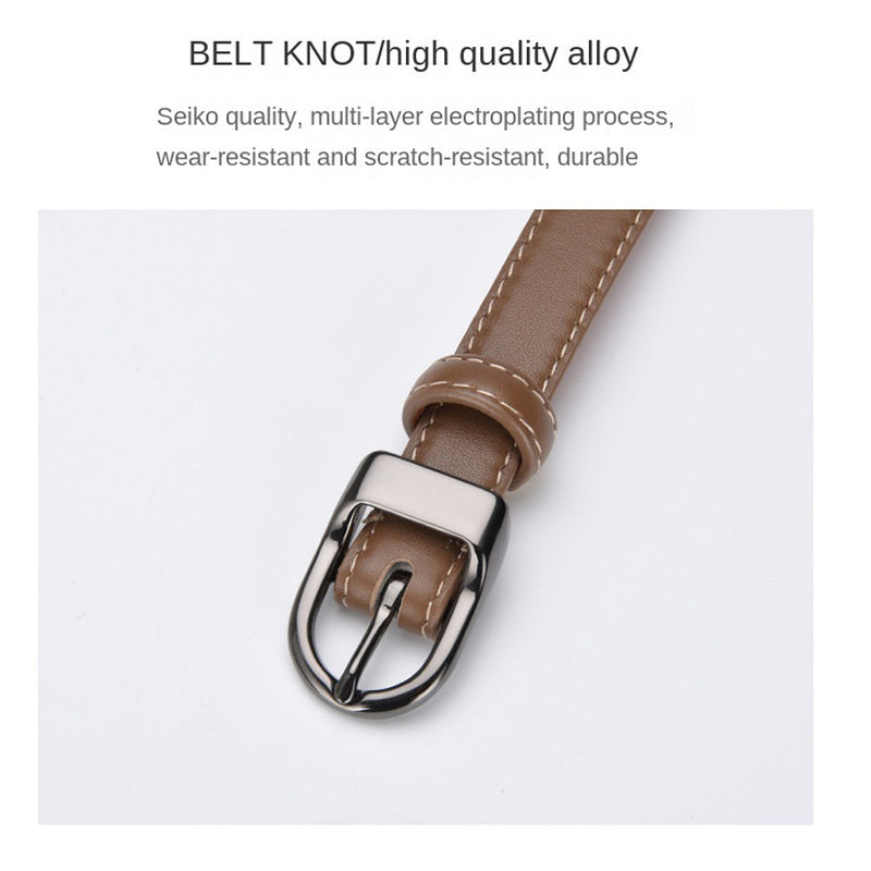 Luxury Top Layer Cow Leather Belt Women&