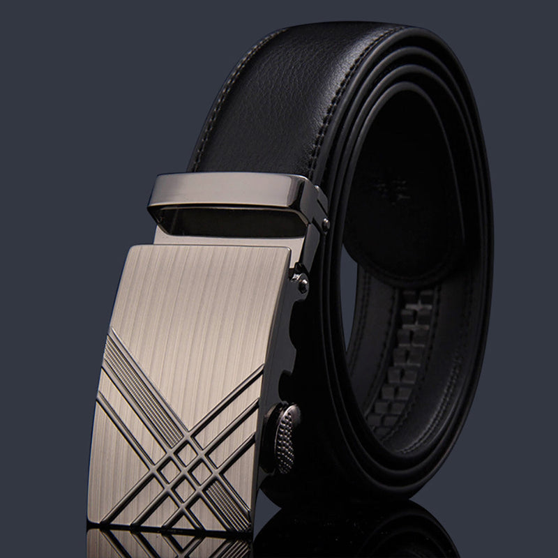 Adjustable Slide Luxury Leather Belt For Men&