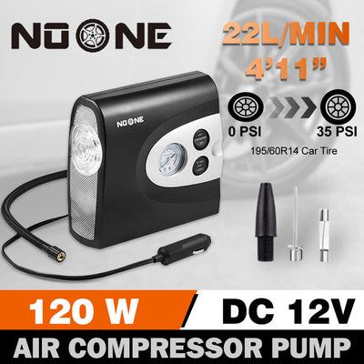 NOONE 3 IN 1 Air Compressor Tire Inflator 12V Portable Car Tire Inflator Pump