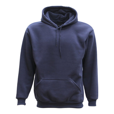 Adult Unisex Men's Basic Plain Hoodie Pullover Sweater Sweatshirt Jumper XS-8XL, Navy, 5XL