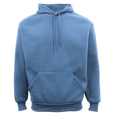 Adult Unisex Men's Basic Plain Hoodie Pullover Sweater Sweatshirt Jumper XS-8XL, Dusty Blue, M