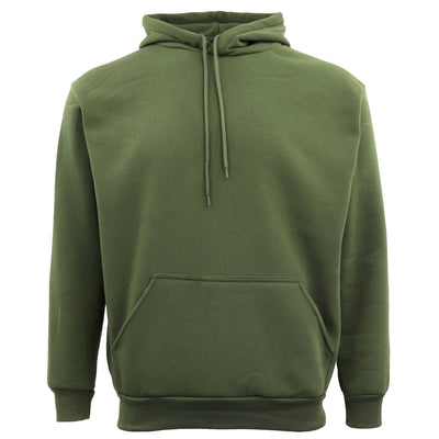 Adult Unisex Men's Basic Plain Hoodie Pullover Sweater Sweatshirt Jumper XS-8XL, Olive, 6XL