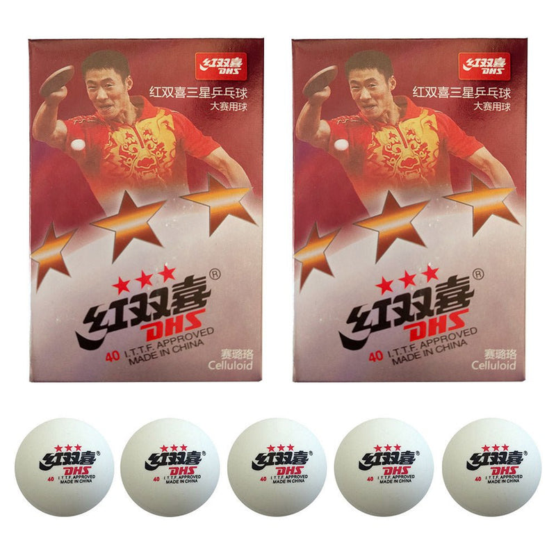 12x DHS 3 Star 40mm Table Tennis Ping Pong Competition Balls White