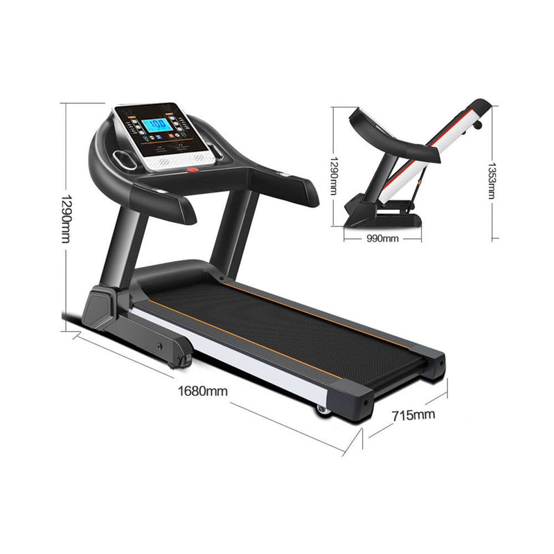 JMQ Fitness T600 2.0HP Foldable Electric Treadmill Home Fitness Workout Machine Bluetooth