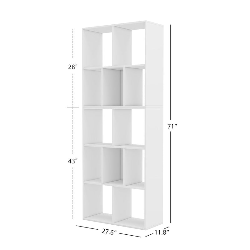 12 Cube Storage Organizer Wood Bookcase Cabinet Bookshelf Storage Wall Shelf Organizer Display Stand Home Office