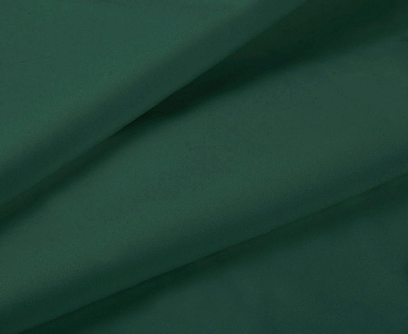 1000TC Ultra Soft Single Size Bed Dark Green Flat & Fitted Sheet Set
