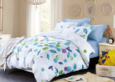 Leaves Queen Size Duvet Quilt Cover Set