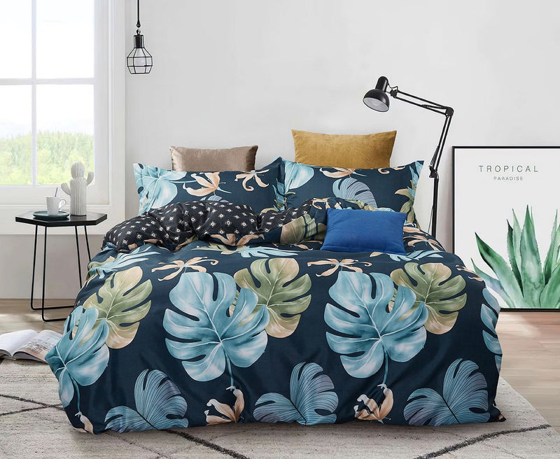 Leaves Queen Size Quilt/Duvet Cover Set