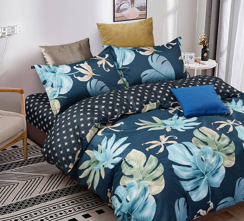 Leaves Queen Size Quilt/Duvet Cover Set