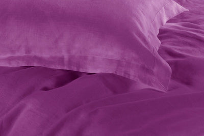 1000TC Tailored Super King Size Purple Duvet Quilt Cover Set