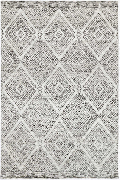 Amritsar Glenfalls Grey Tribal Rug 160X230