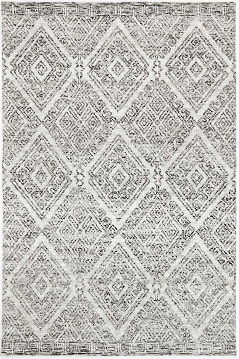 Amritsar Glenfalls Grey Tribal Rug 160X230