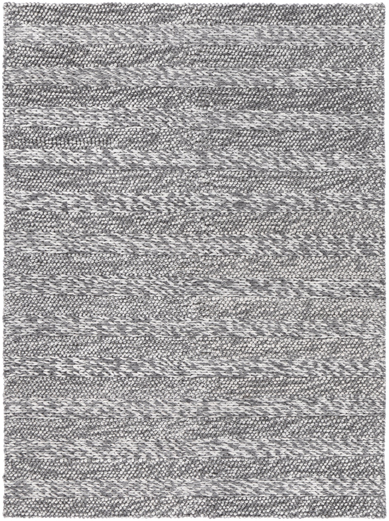 Harlow Ringlets Charcoal Wool Blend Rug 160x230