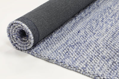 Harlow Loopy Blue Wool Blend Rug 200x290