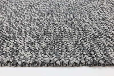 Harlow Loopy Charcoal Wool Blend Rug 200x290
