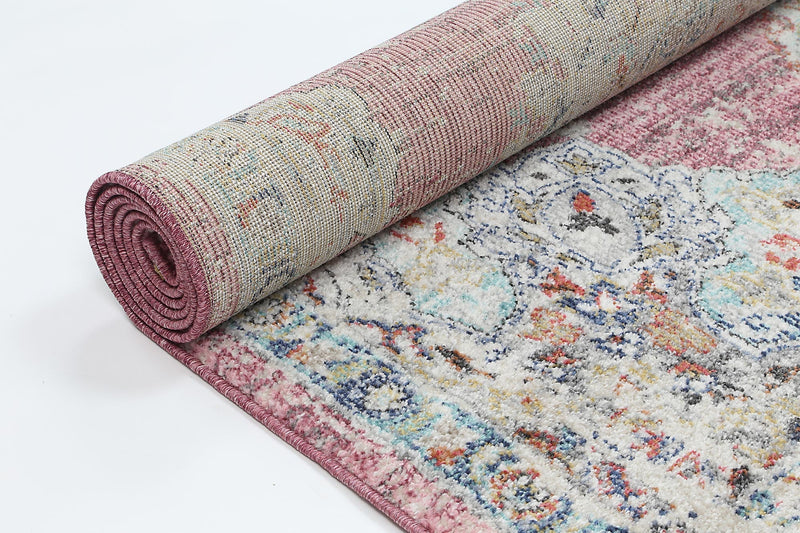 hollow-medalion-transitional-blush-rug 200x290