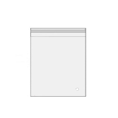 100Pcs Self-Adhesive Clear Opp Cellophane Bags with Air Hole - 45*50+4cm