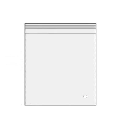 100Pcs Self-Adhesive Clear Opp Cellophane Bags with Air Hole - 14*17+3cm
