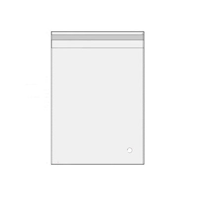 100Pcs Self-Adhesive Clear Opp Cellophane Bags with Air Hole - 15*19+3cm