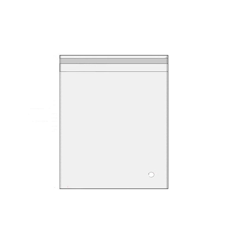 100Pcs Self-Adhesive Clear Opp Cellophane Bags with Air Hole - 28*38+4cm