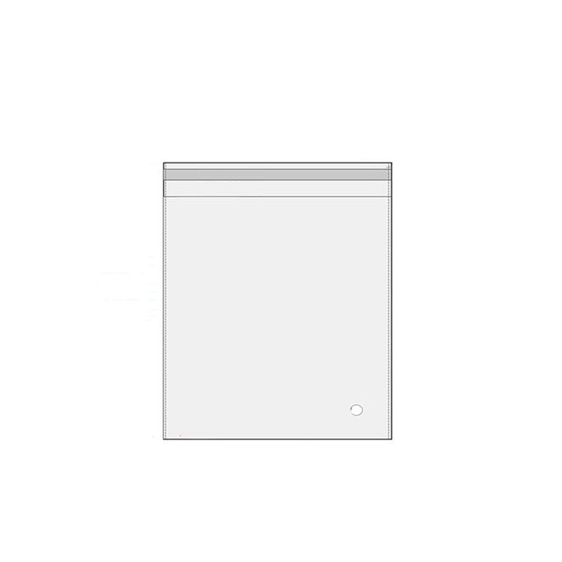 100Pcs Self-Adhesive Clear Opp Cellophane Bags with Air Hole - 7*9+3cm