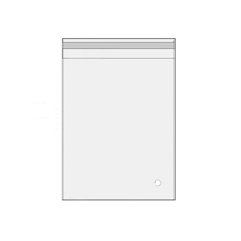 100Pcs Self-Adhesive Clear Opp Cellophane Bags with Air Hole - 7*9+3cm