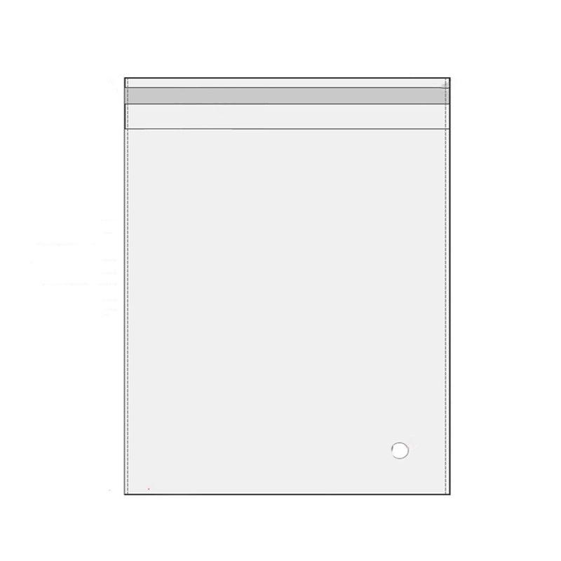 100Pcs Self-Adhesive Clear Opp Cellophane Bags with Air Hole - 7*9+3cm