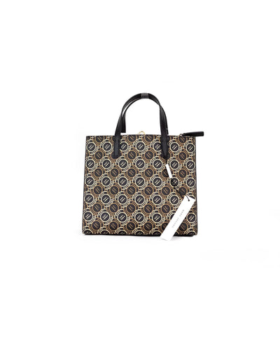 Marc Jacobs Grind Mini Signet Tote Bag in Black Multi One Size Women